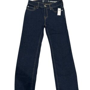 GAP Boys Straight Fit Jeans - Dark Blue Size 7